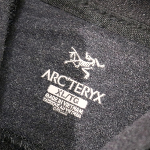 Arcteryx Archaeopteryx Pullover Hoody Mens XLarge Black On Black Hoodie - Picture 4 of 7